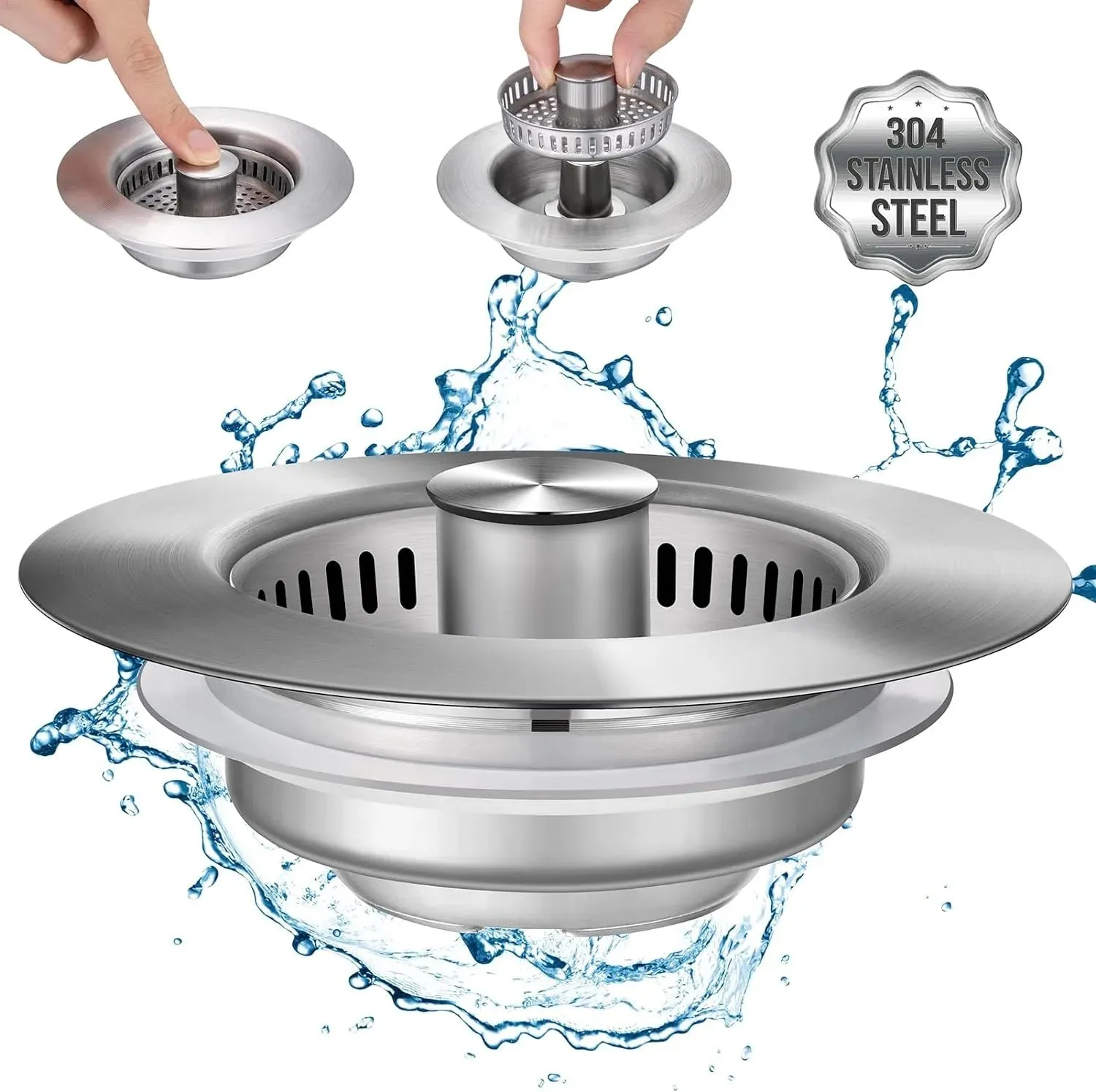 (1   1 Free) Stainless Steel Sink Saver