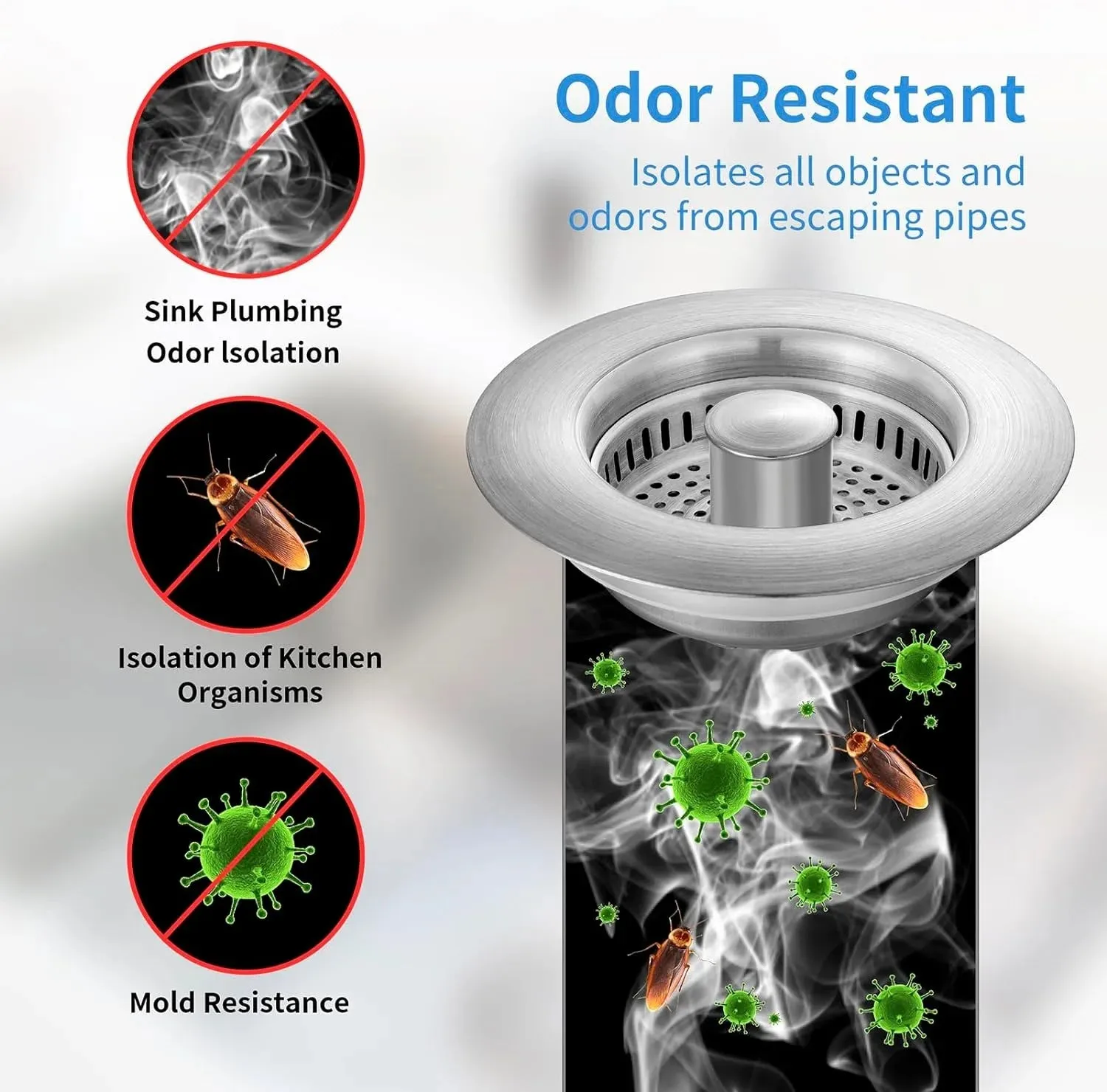 (1   1 Free) Stainless Steel Sink Saver