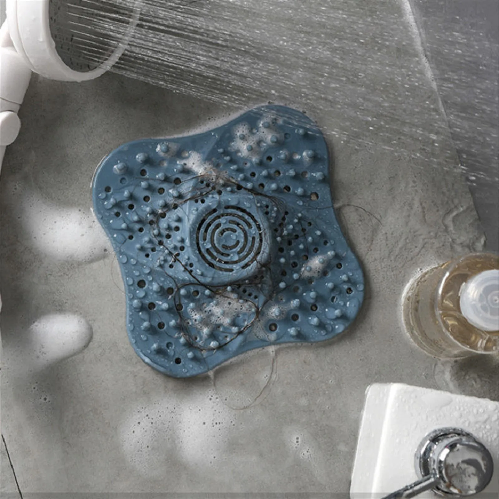 A Living Anti Blocking Filter Toilet Odor Proof Silicone Drain Cover Kitchen Sink White
