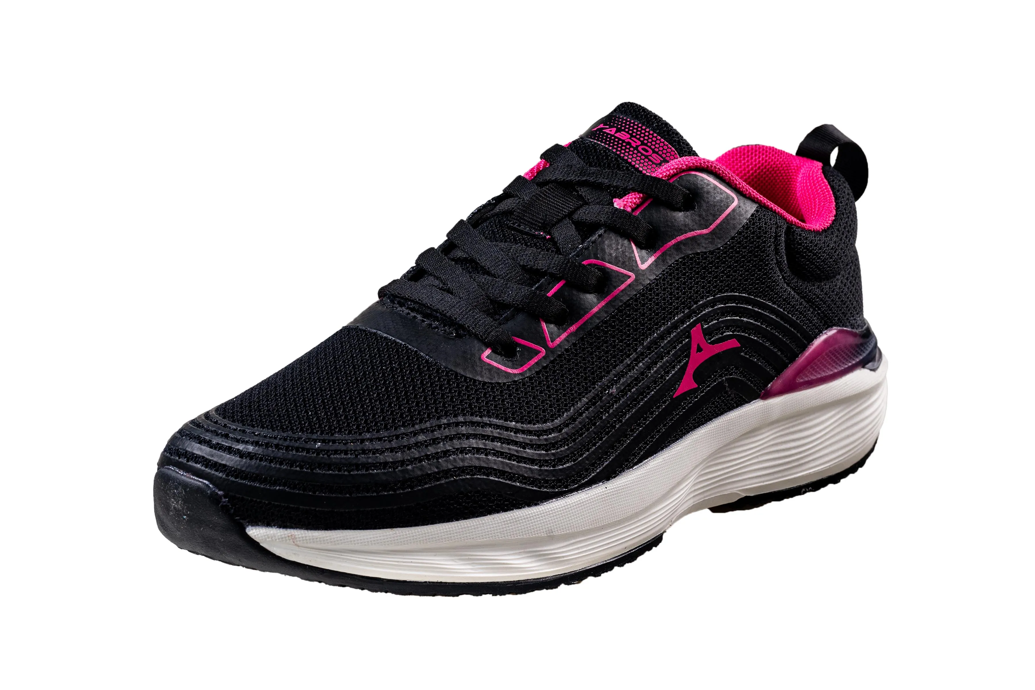 Abros Ladies Black / Fuchsia Sports Shoe