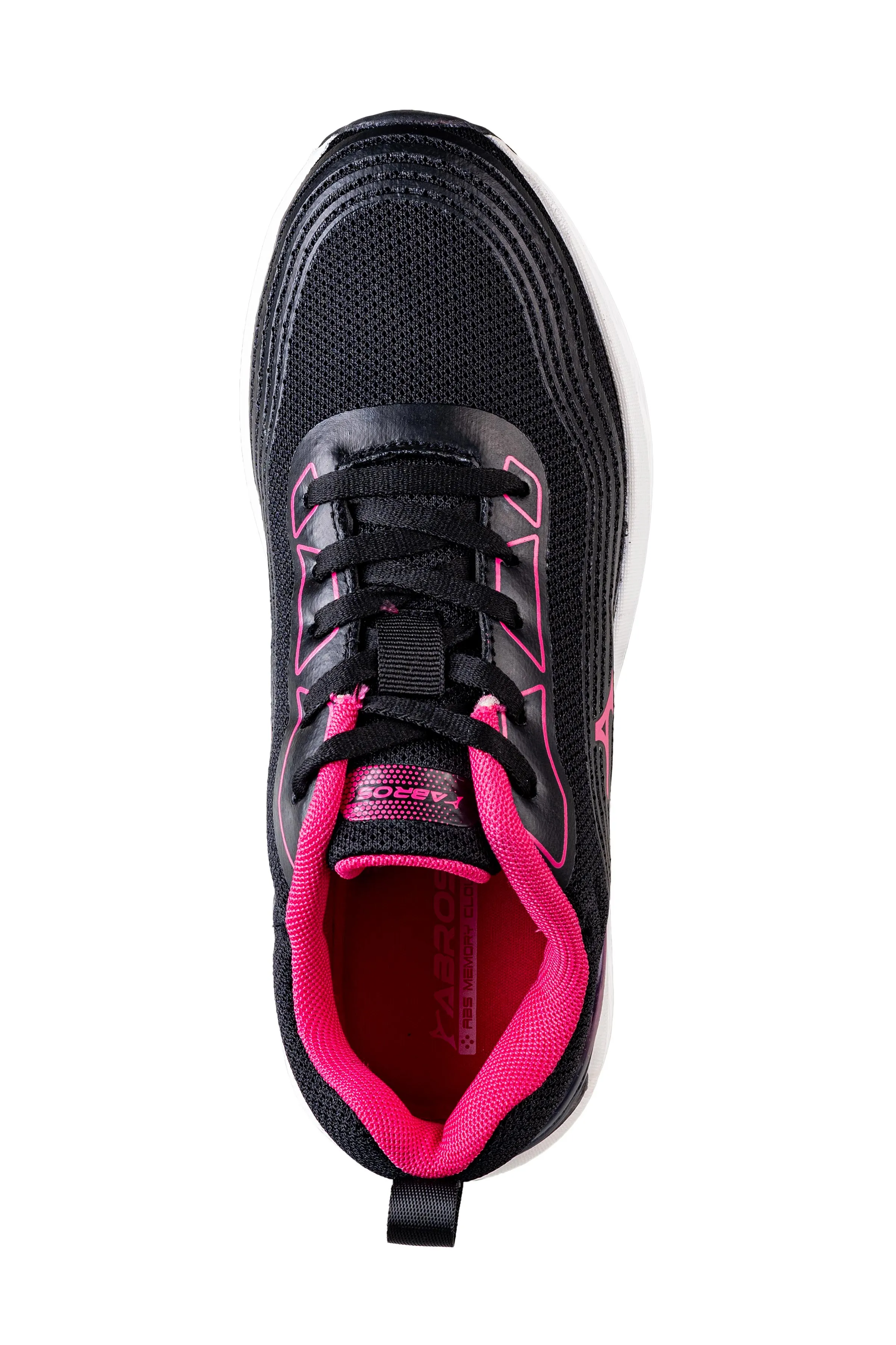 Abros Ladies Black / Fuchsia Sports Shoe