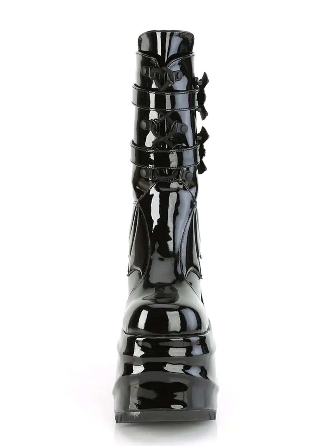 DEMONIA WAVE-150 - BLACK PATENT ✰ PRE ORDER ✰
