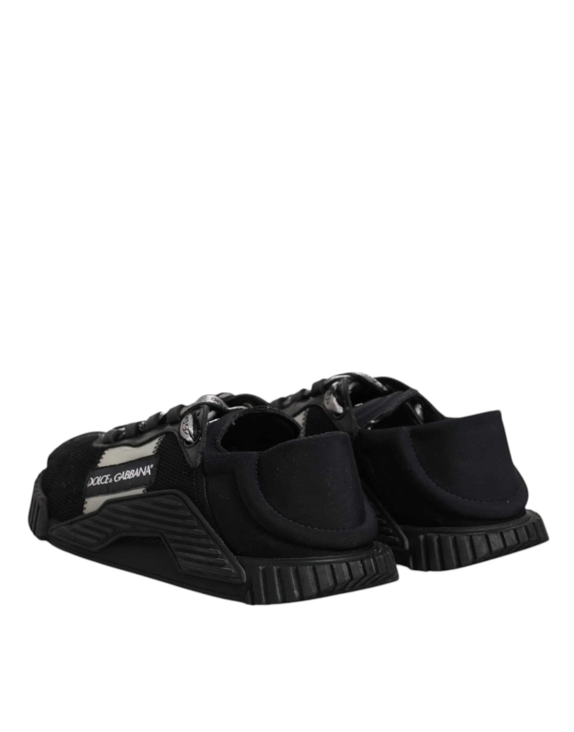 Dolce&Gabbana NS1 Men Black Sneakers Nylon Low Top Casual Trainer Shoes Sz EU 40