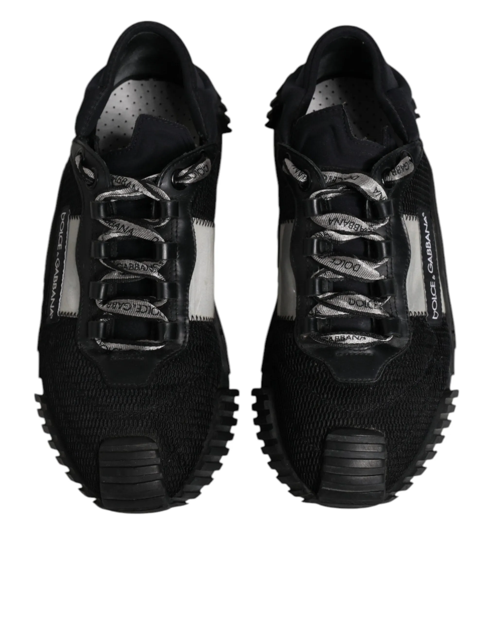 Dolce&Gabbana NS1 Men Black Sneakers Nylon Low Top Casual Trainer Shoes Sz EU 40