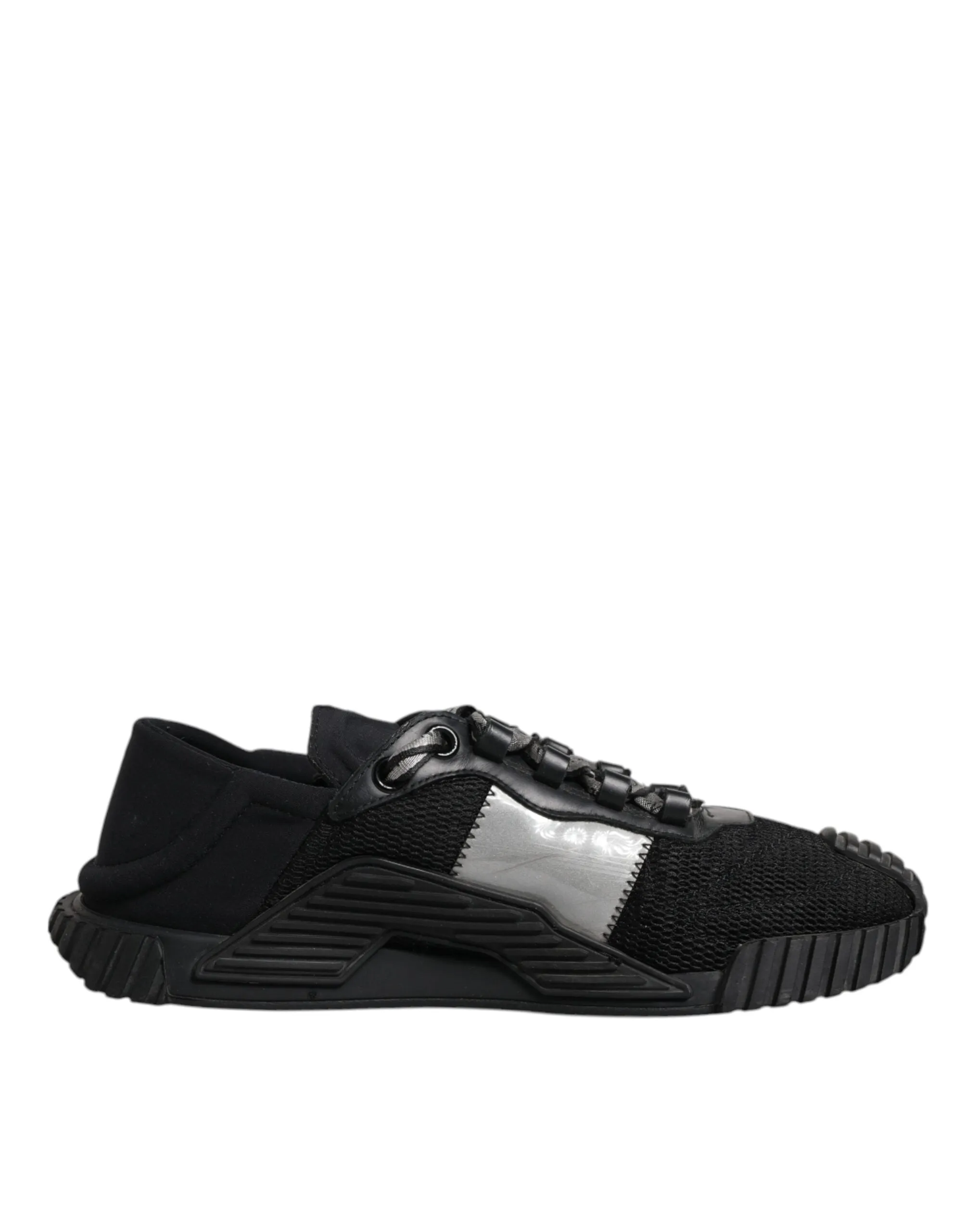 Dolce&Gabbana NS1 Men Black Sneakers Nylon Low Top Casual Trainer Shoes Sz EU 40