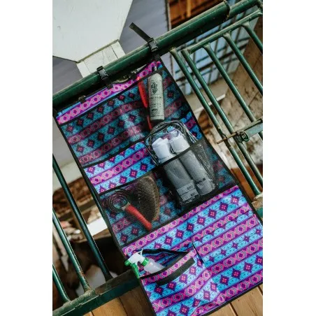EVERYTHING EQUINE DOOR CADDY Trailer Organizer-Aztec Bubblegum