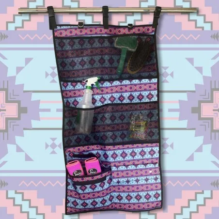 EVERYTHING EQUINE DOOR CADDY Trailer Organizer-Aztec Bubblegum