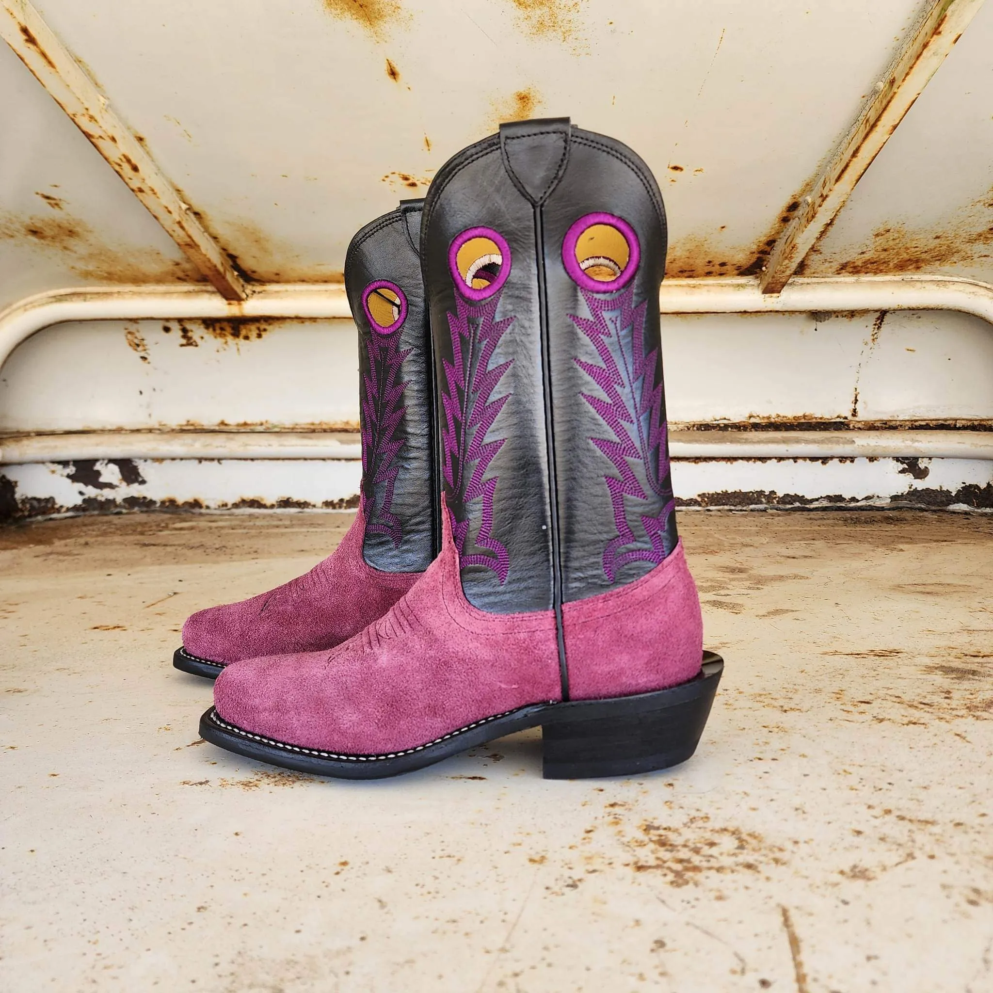 Fenoglio Picosa Creek Exclusive Cabernet Barcelona Roughout w/Black Italian - The Wildcat Boot - FB00101478