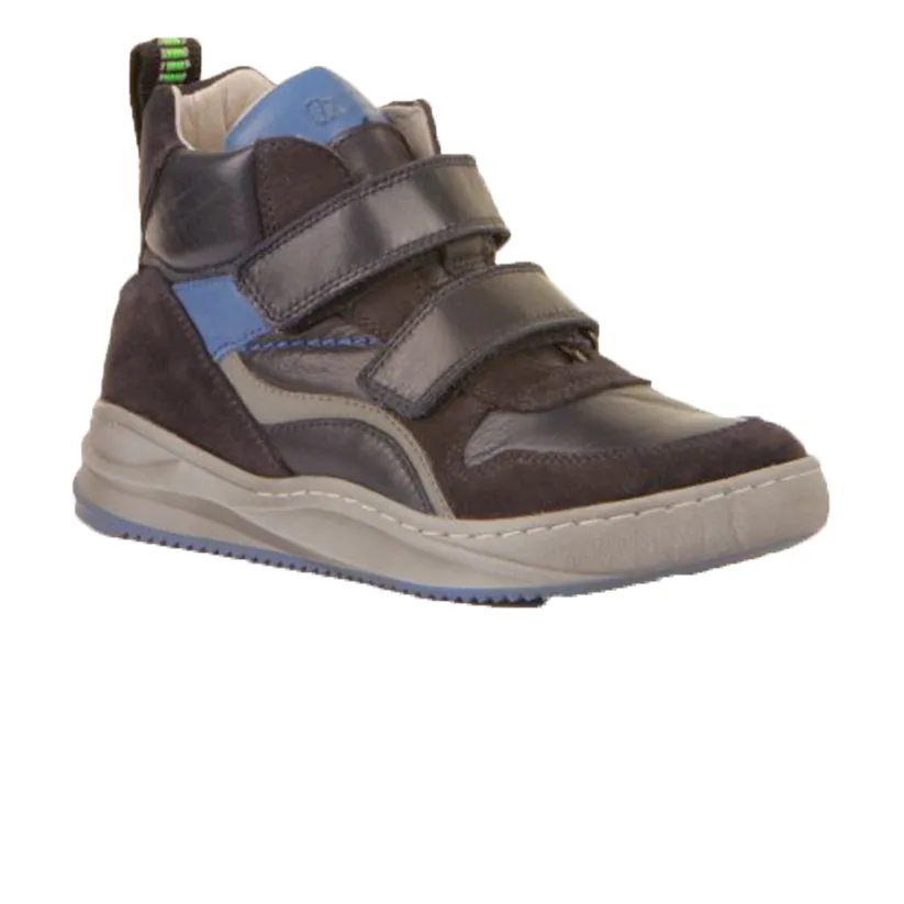Froddo Blue Leather Hi-Top Trainer