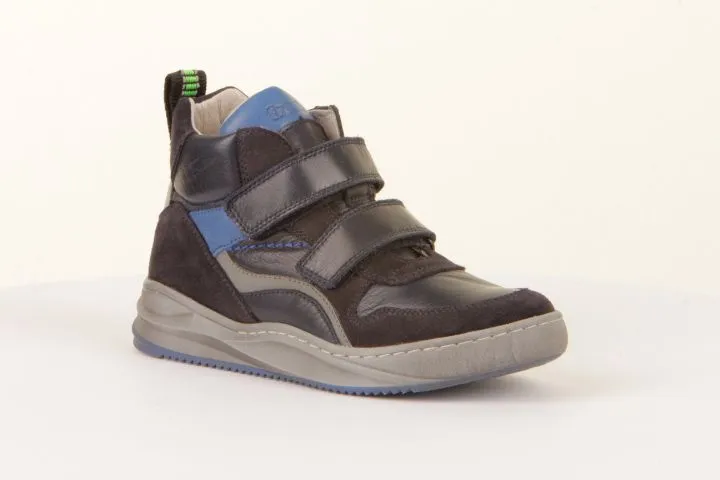Froddo Blue Leather Hi-Top Trainer