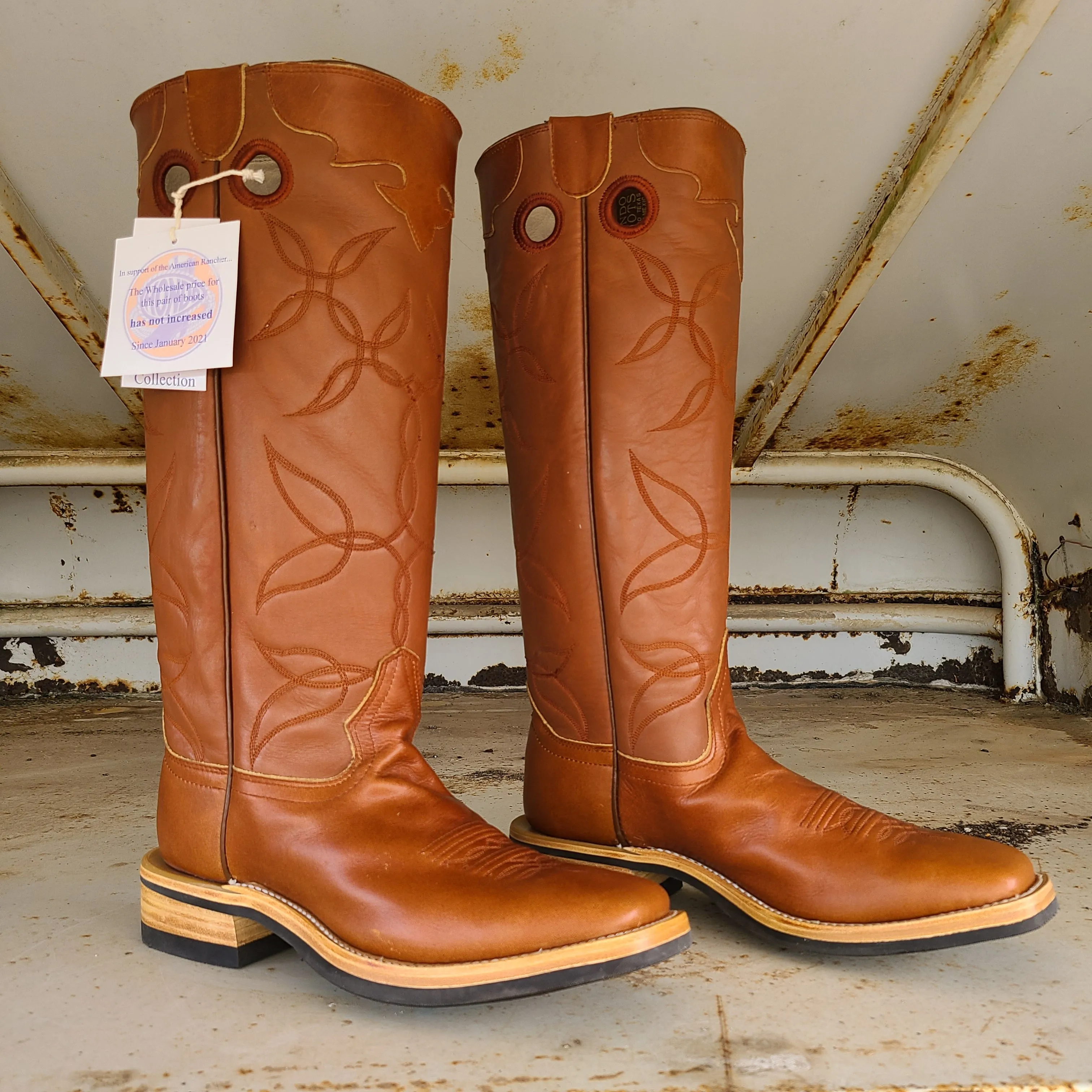 Hondo Picosa Creek Exclusive Retan w/Maple Crazy Horse - The El Paso Boot