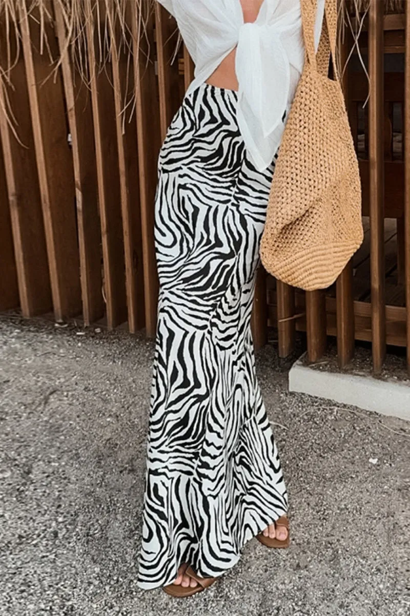 HUR1378 Wild Chic Maxi Skirt