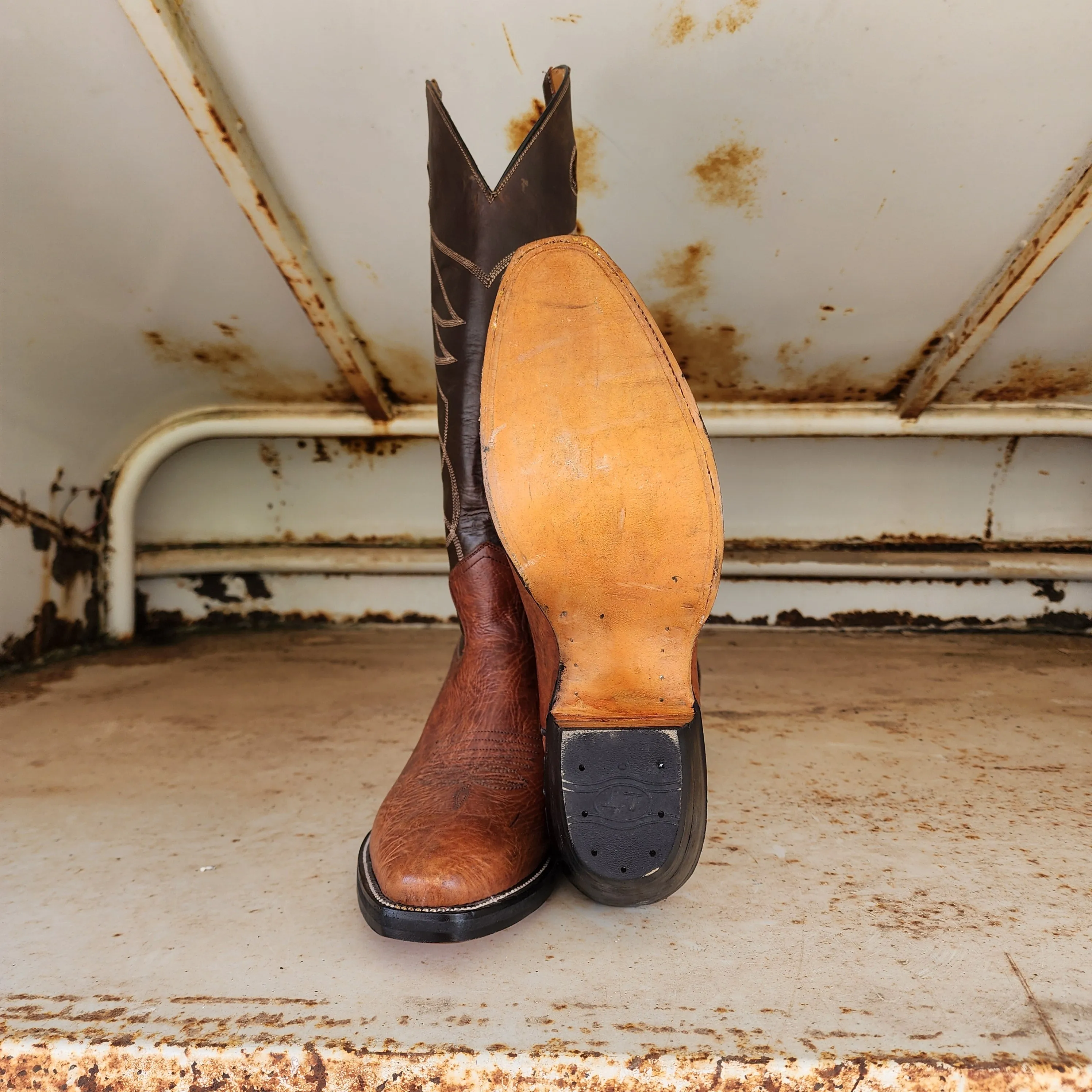 Jose Sanchez Boot Brown W/Brown Mule Hide