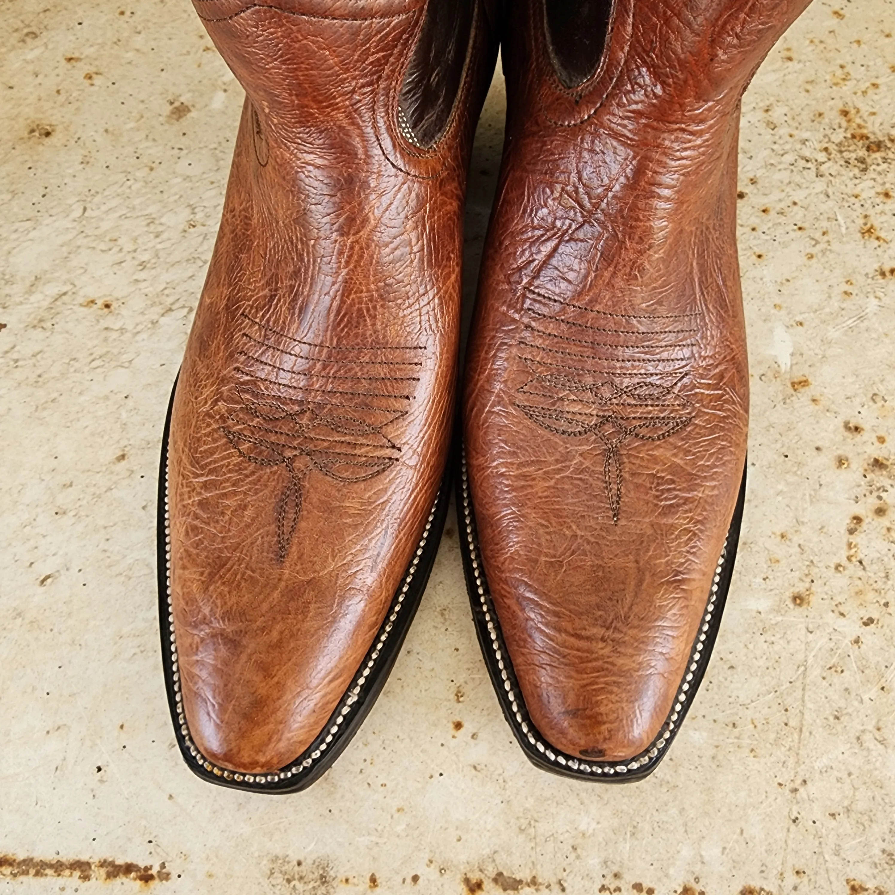 Jose Sanchez Boot Brown W/Brown Mule Hide