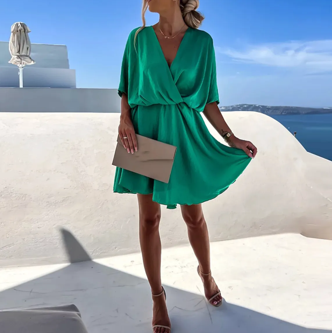 Kiana Chic Flowy Mini Dress