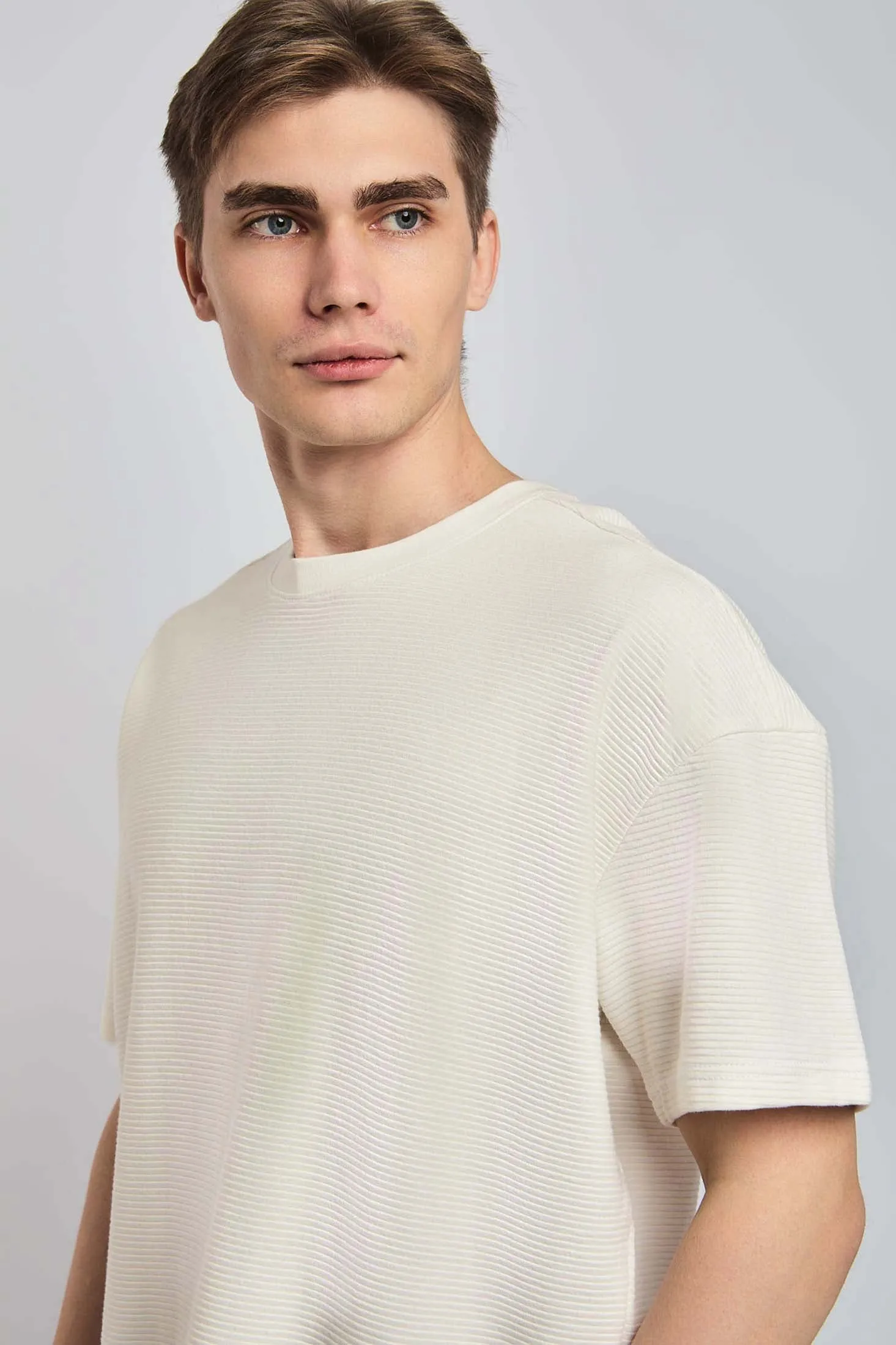 Men T-Shirt - Beige