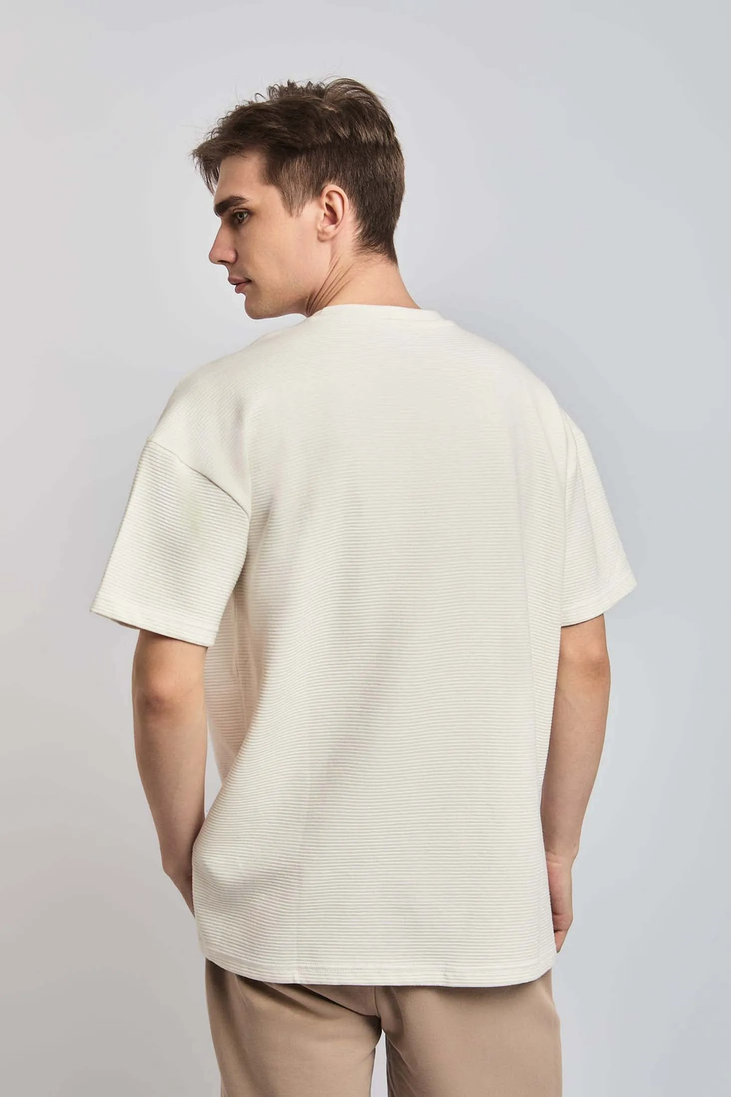 Men T-Shirt - Beige