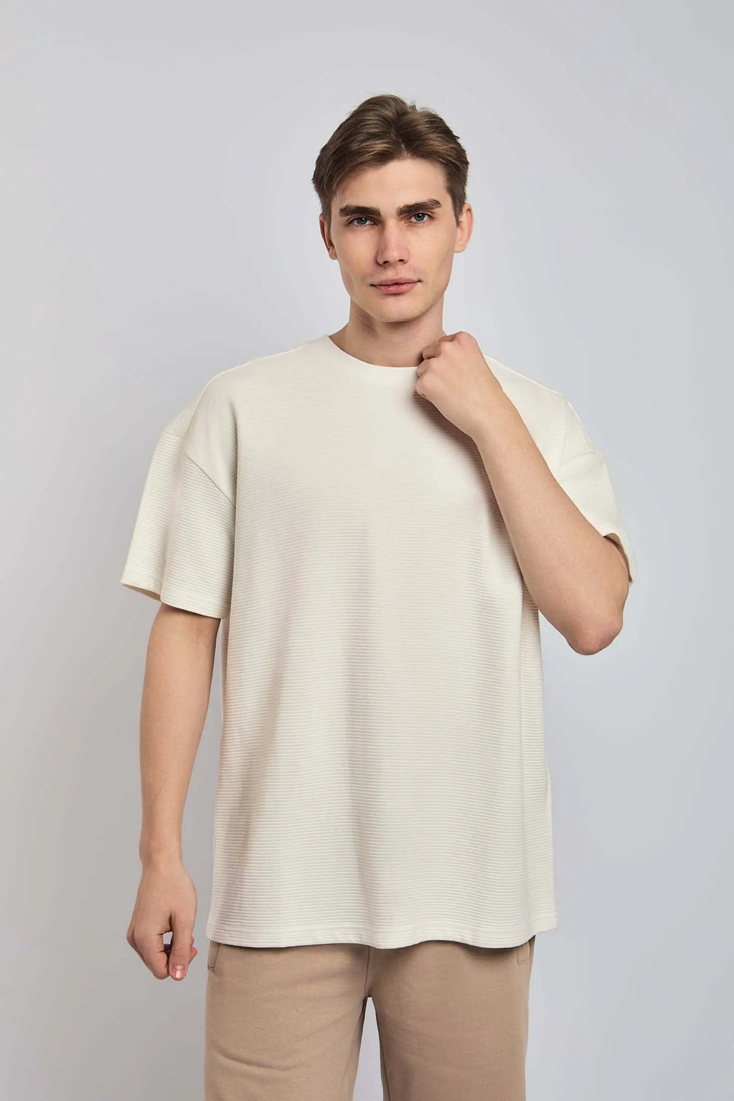 Men T-Shirt - Beige