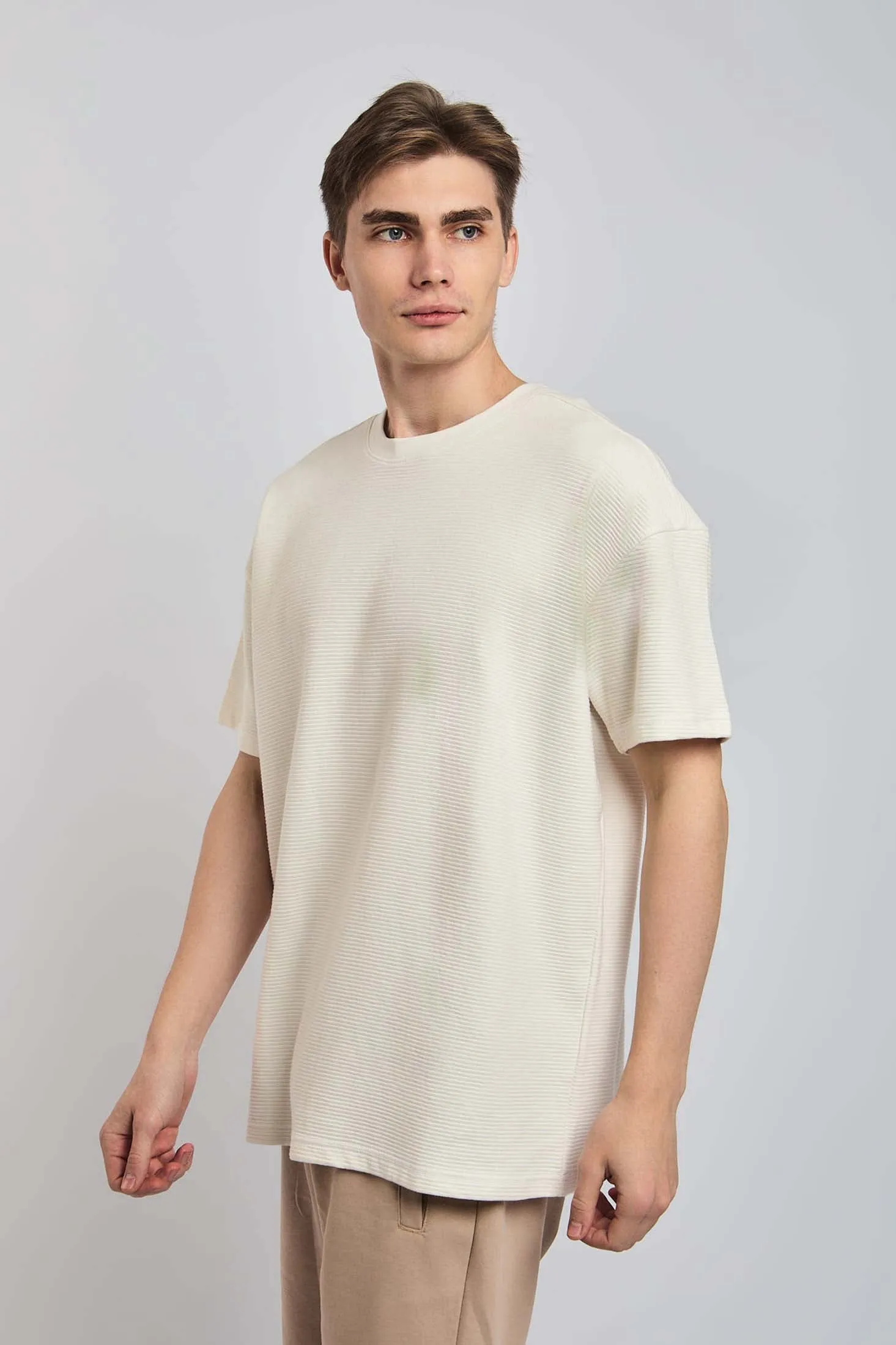 Men T-Shirt - Beige
