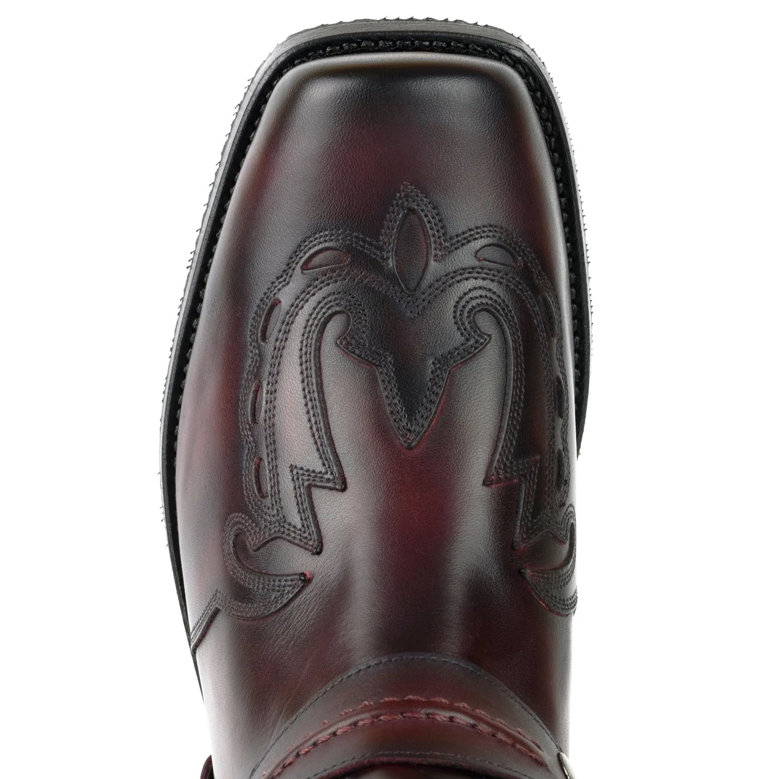 Men's Biker Motard Boots 2471 Handmade Red Leather