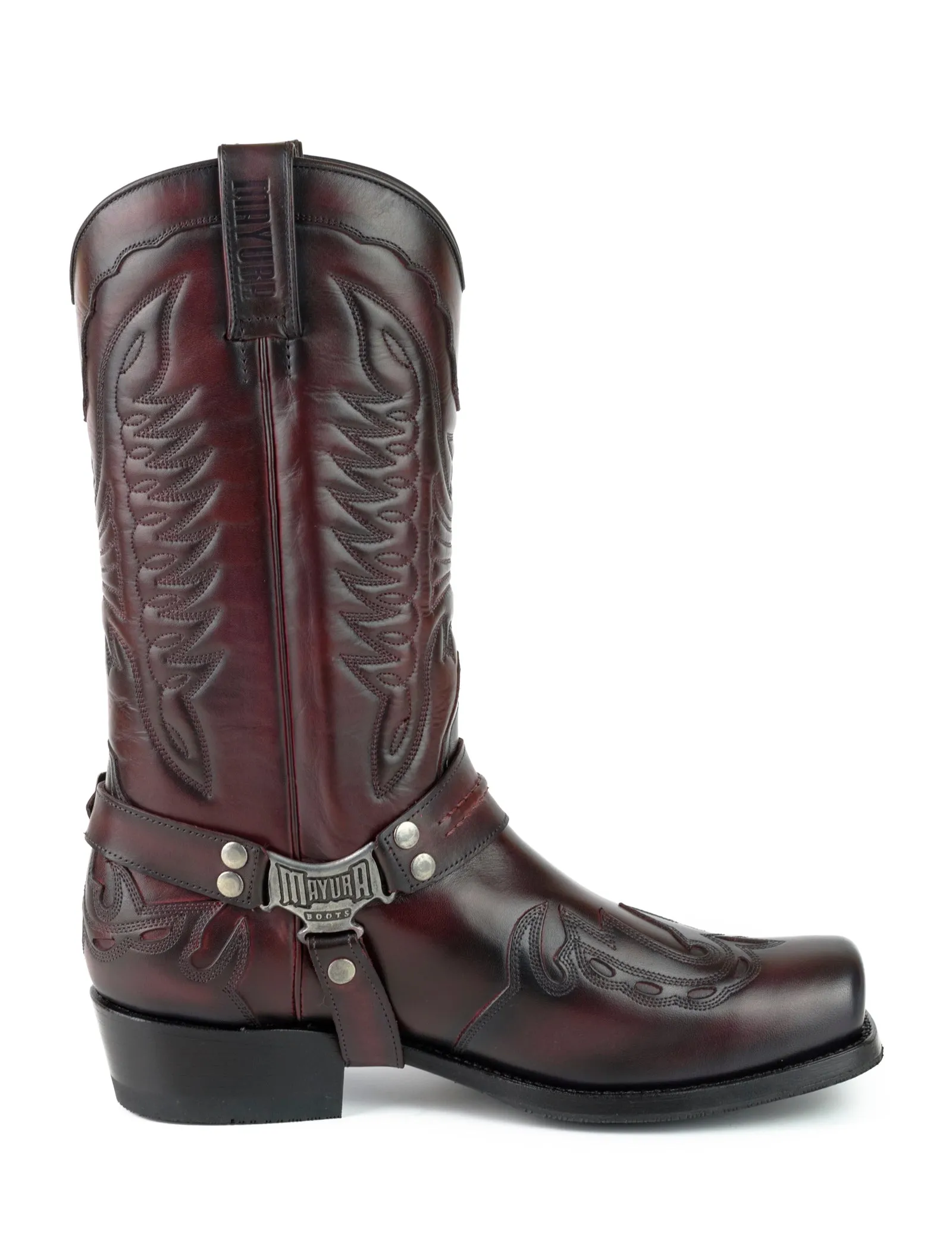 Men's Biker Motard Boots 2471 Handmade Red Leather