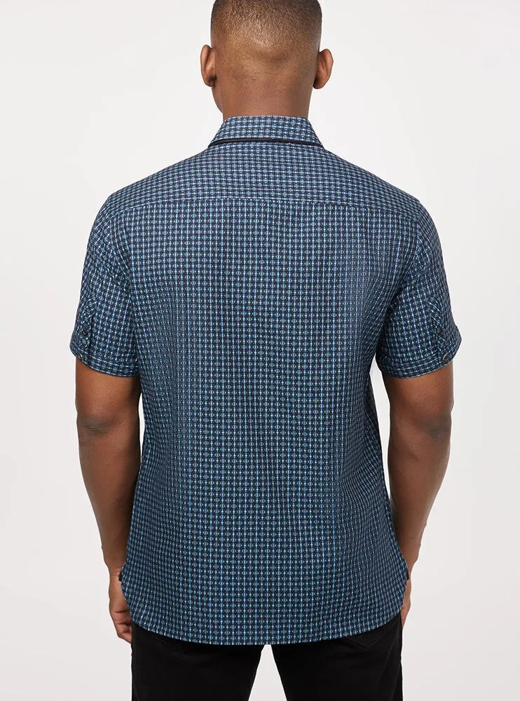 Men's casual short sleeve shirt