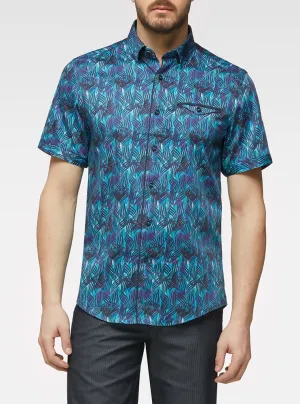 Men's casual short sleeve stretch shirt