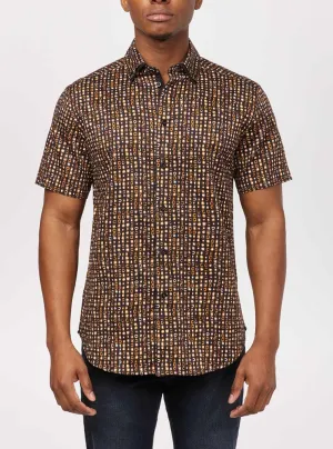 Men's casual short sleeve stretch shirt
