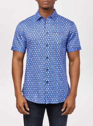 Men's casual short sleeve stretch shirt