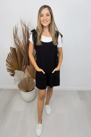 Naomi Pinafore -Black