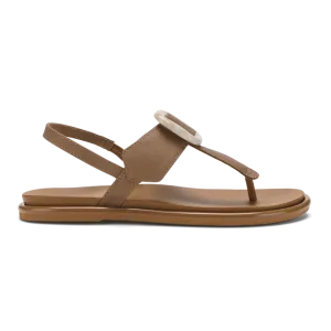 OluKai Women's La'i T-Bar Sandals in Tan