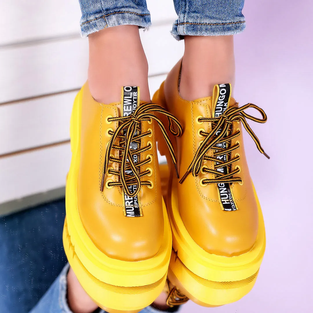 Pantofi casual Debs - Yellow