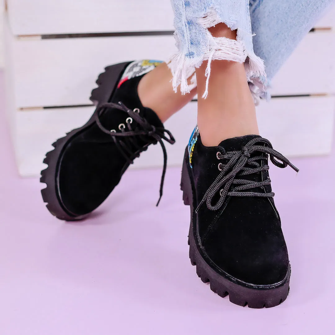 Pantofi casual Kristina - Snake Multi