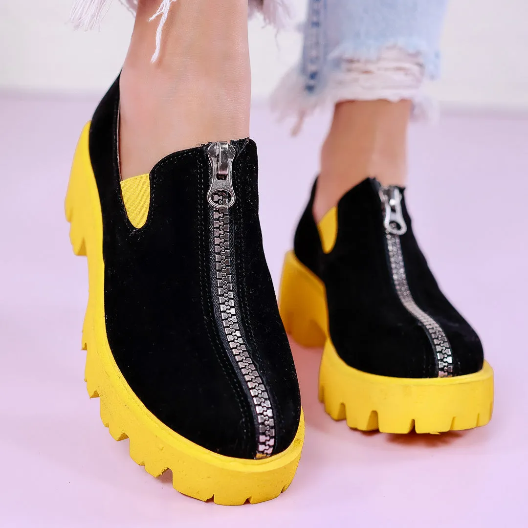 Pantofi casual Liliya - Yellow