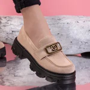 Pantofi casual Zalina - Beige