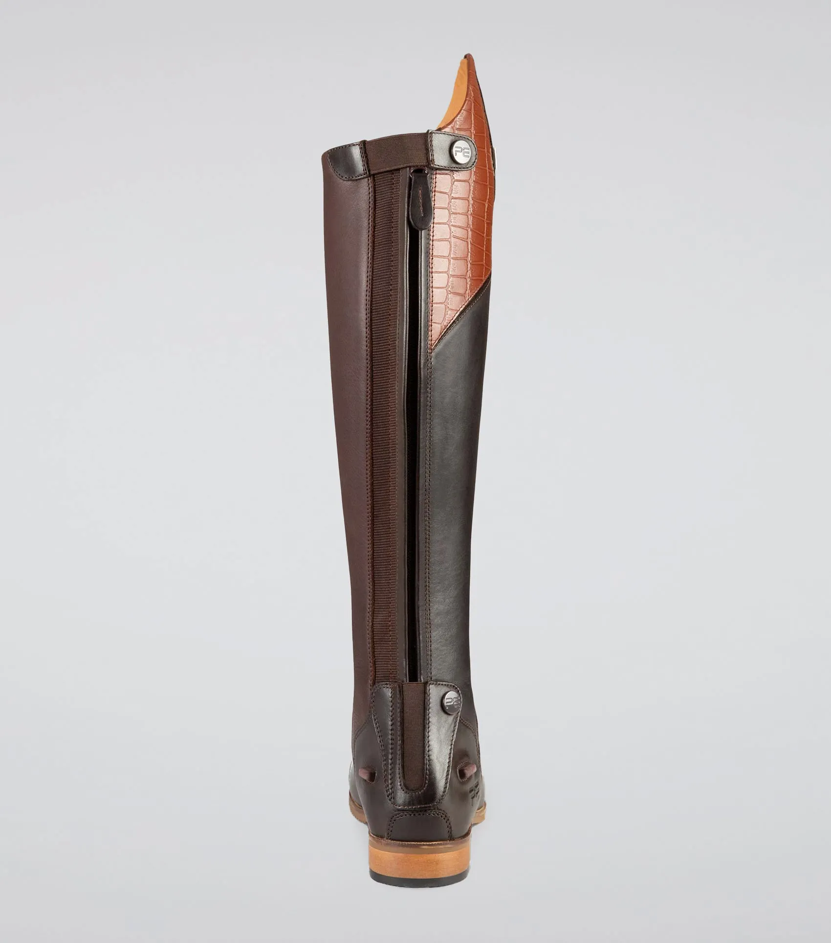 Passaggio Ladies Leather Field Tall Riding Boots Brown (Wide Calf)