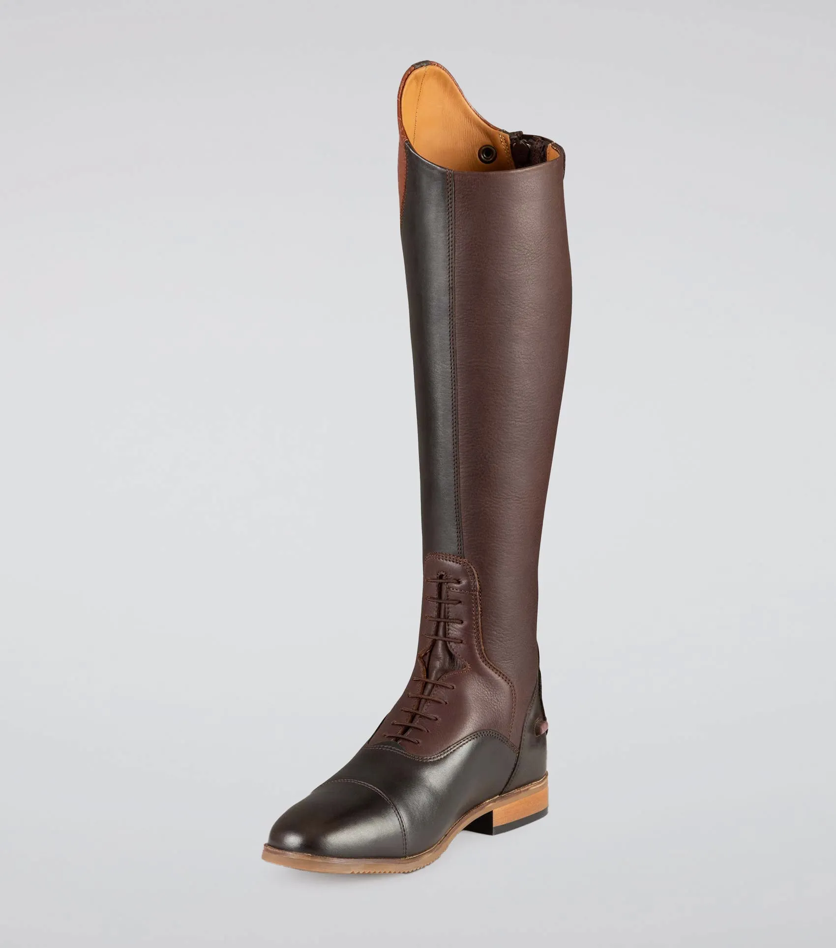 Passaggio Ladies Leather Field Tall Riding Boots Brown (Wide Calf)