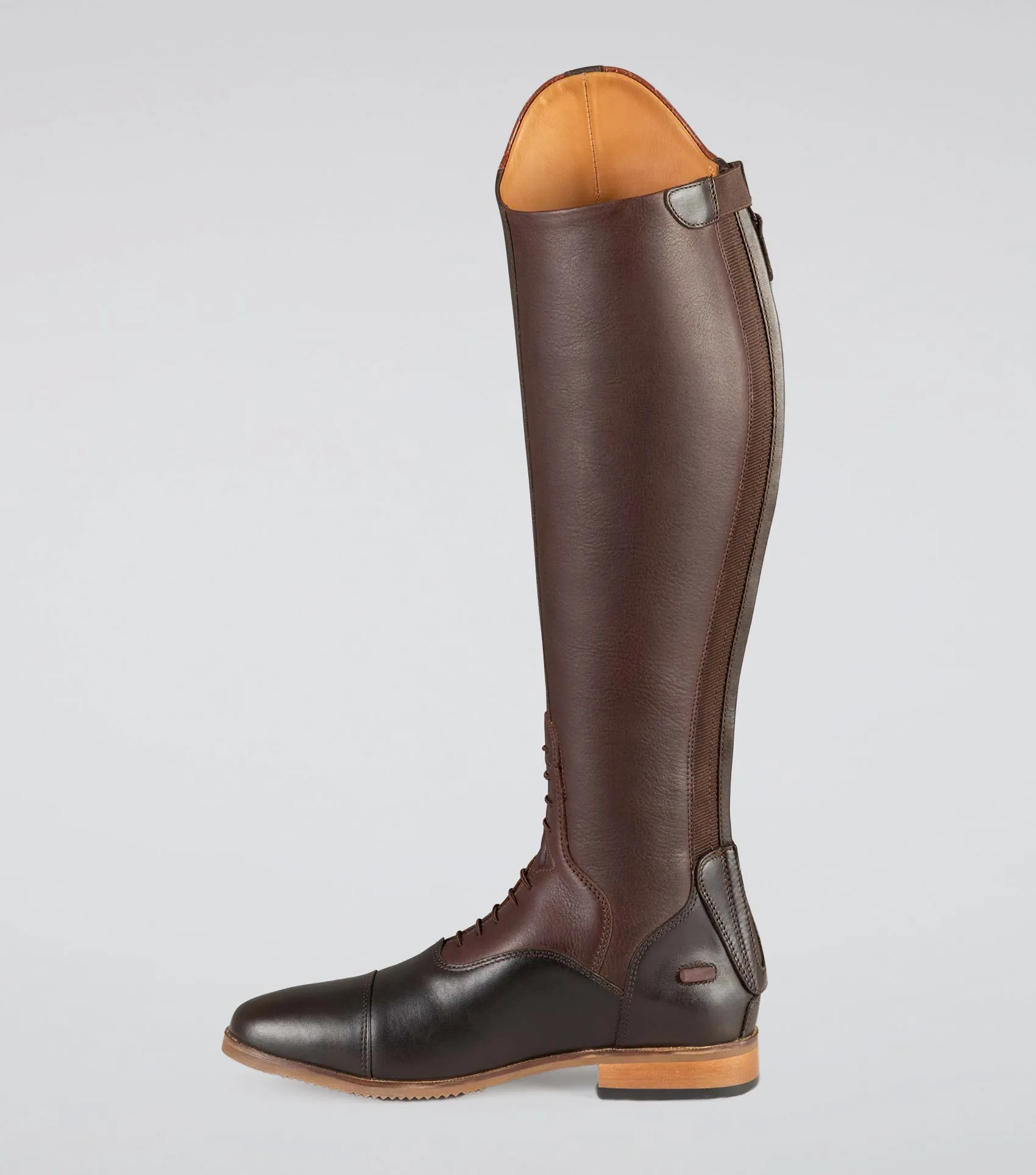 Passaggio Ladies Leather Field Tall Riding Boots Brown (Wide Calf)
