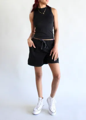 RCYCLD Eco-Blackout Pieced Short
