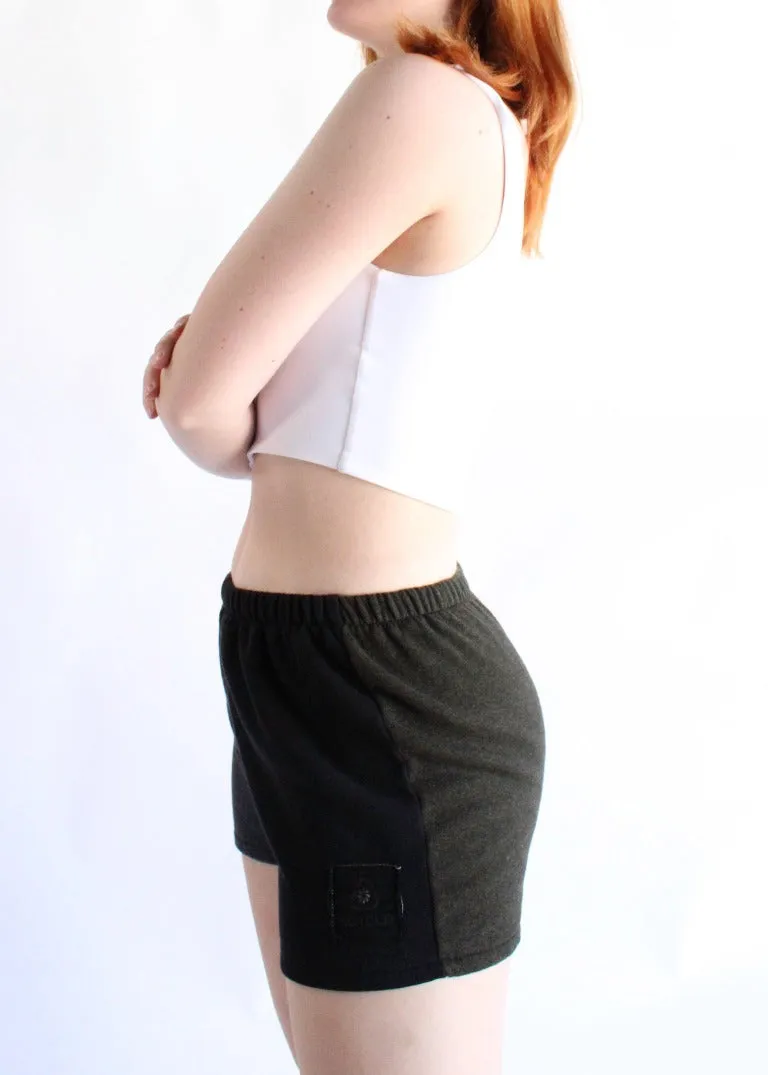 RCYCLD Eco-Blackout Pieced Short
