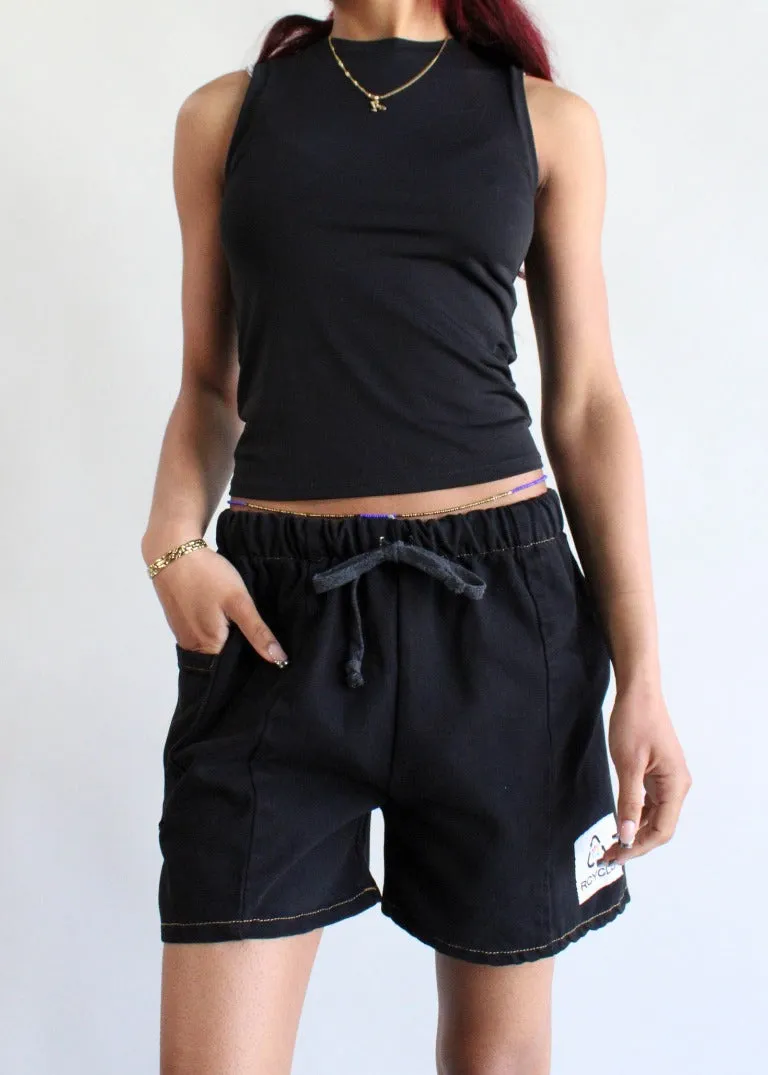 RCYCLD Eco-Blackout Pieced Short