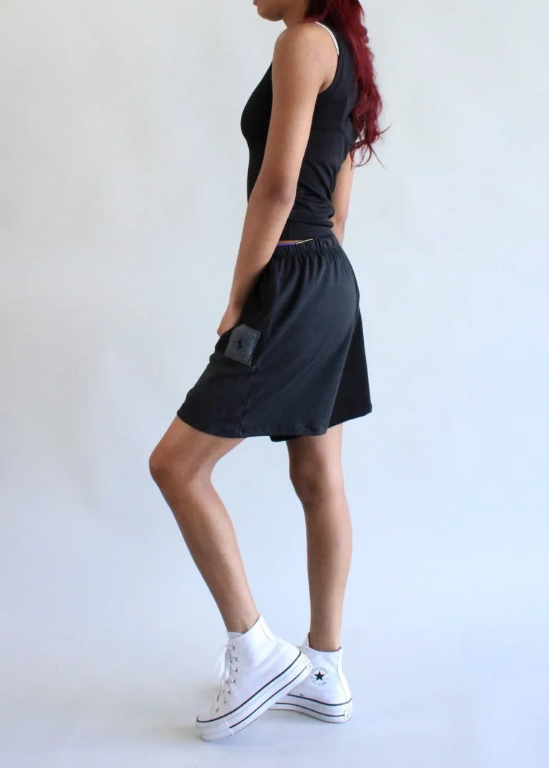 RCYCLD Eco-Blackout Pieced Short