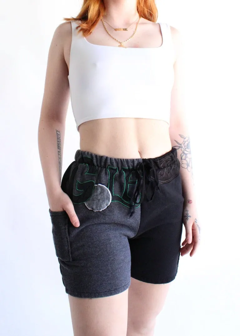 RCYCLD Eco-Blackout Pieced Short