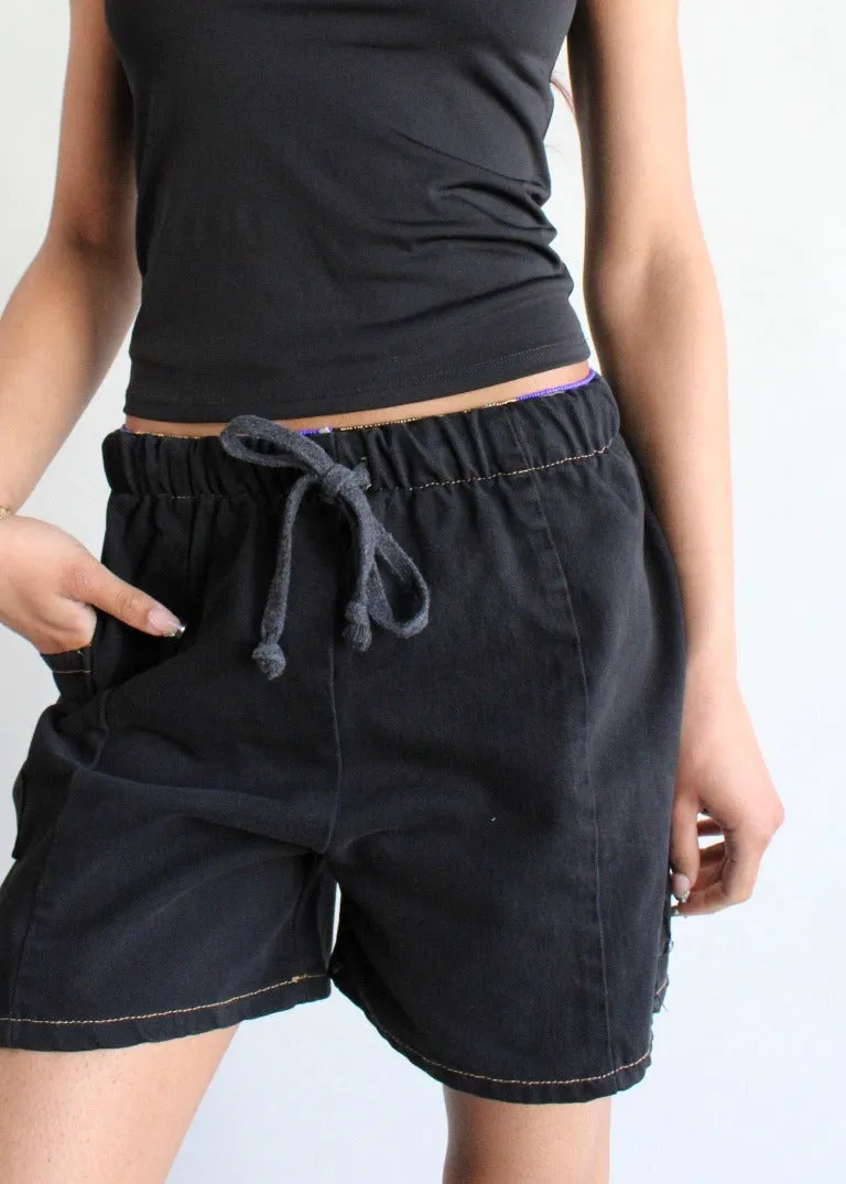 RCYCLD Eco-Blackout Pieced Short