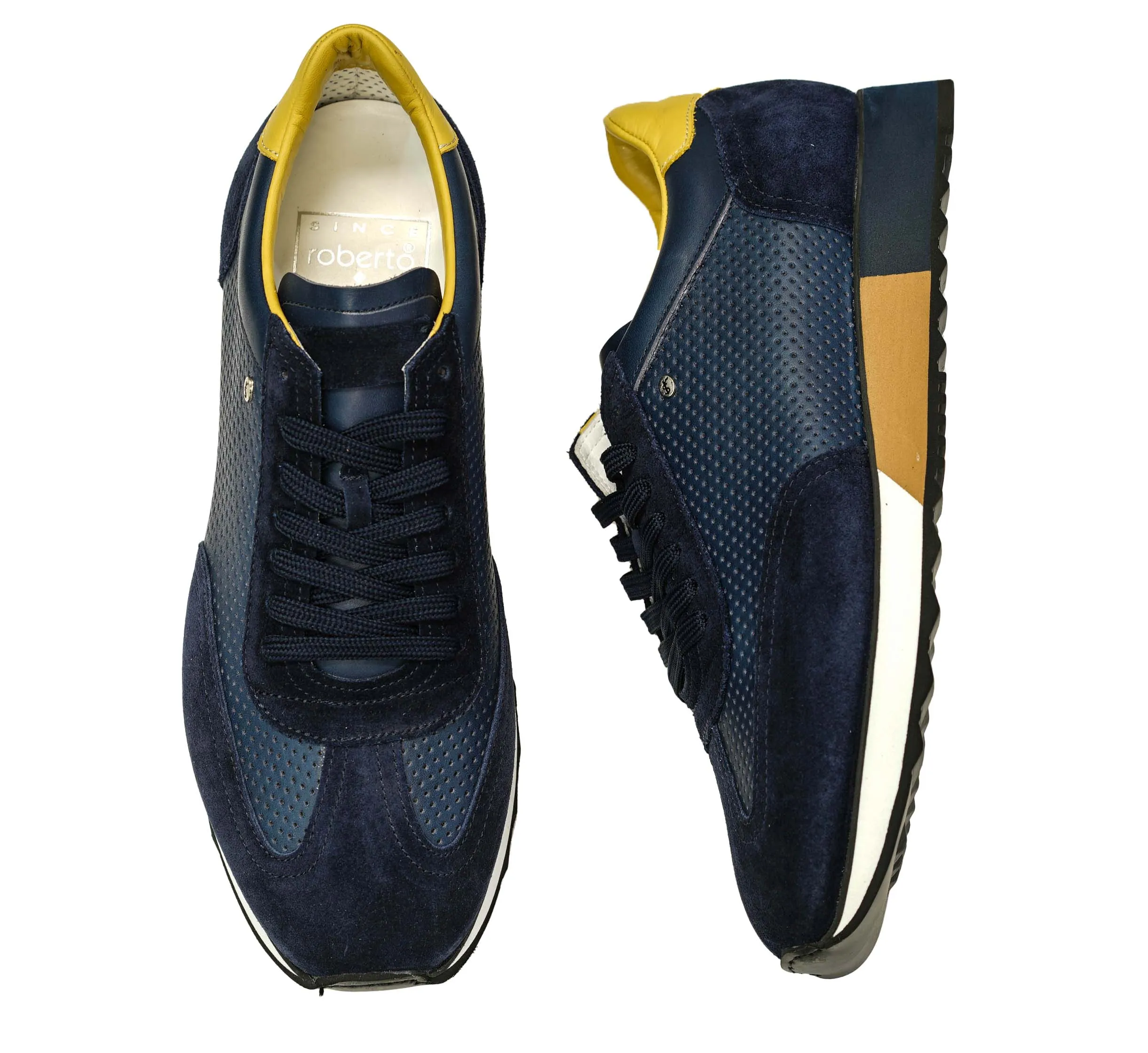 Roberto Serpentini Men's Blue Sneaker M56437 20% OFF