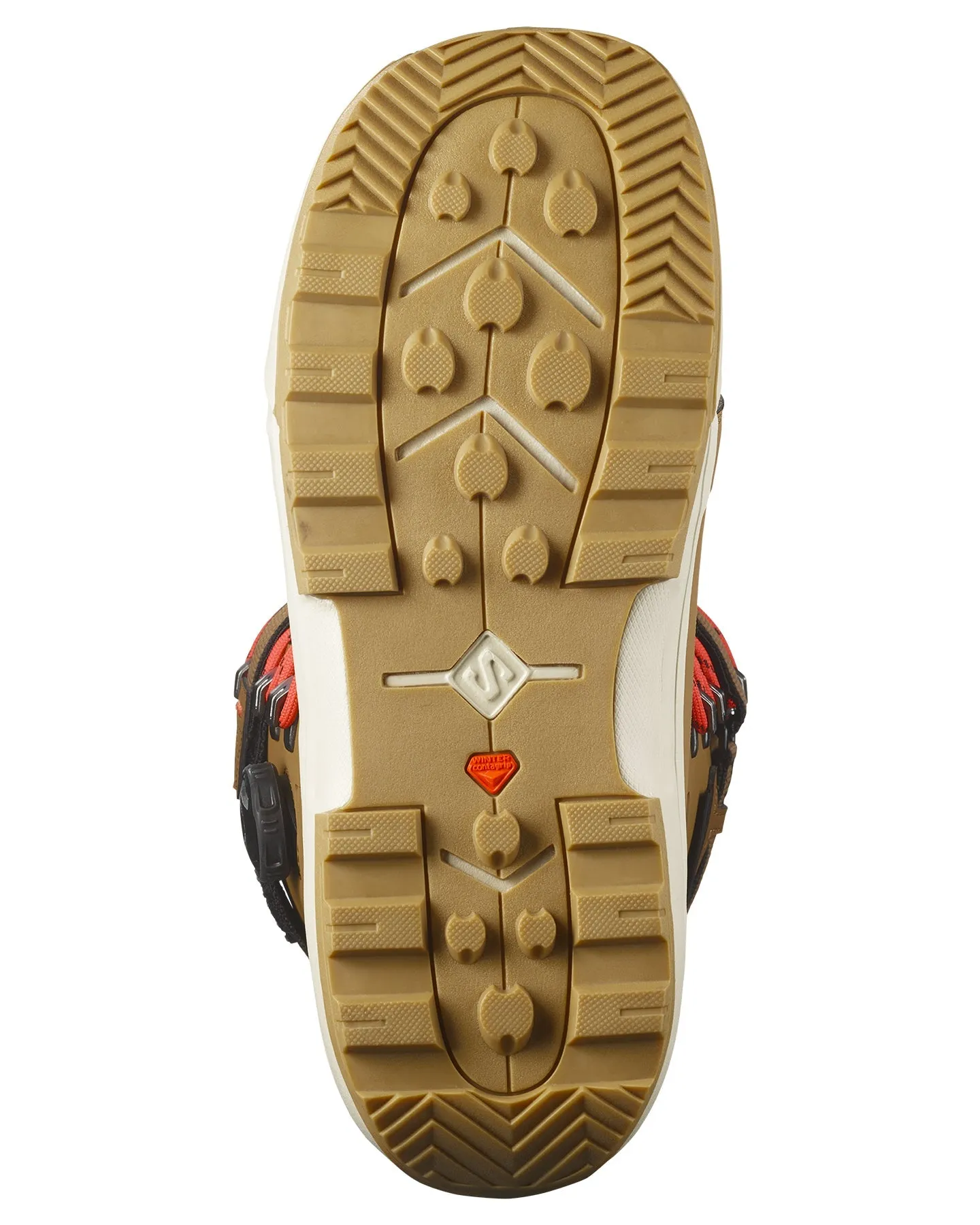 Salomon Echo Lace Sj Boa Snowboard Boots - Tobacco Brown / Black / Hot Coral