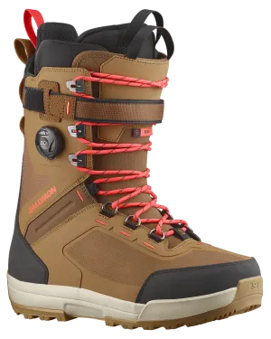 Salomon Echo Lace Sj Boa Snowboard Boots - Tobacco Brown / Black / Hot Coral