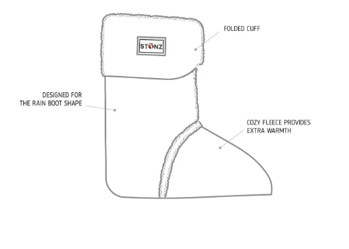 Stonz - Rain Boot Liners - Black