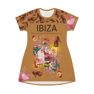 T-Shirt Dress Reos 'Feathers boots'