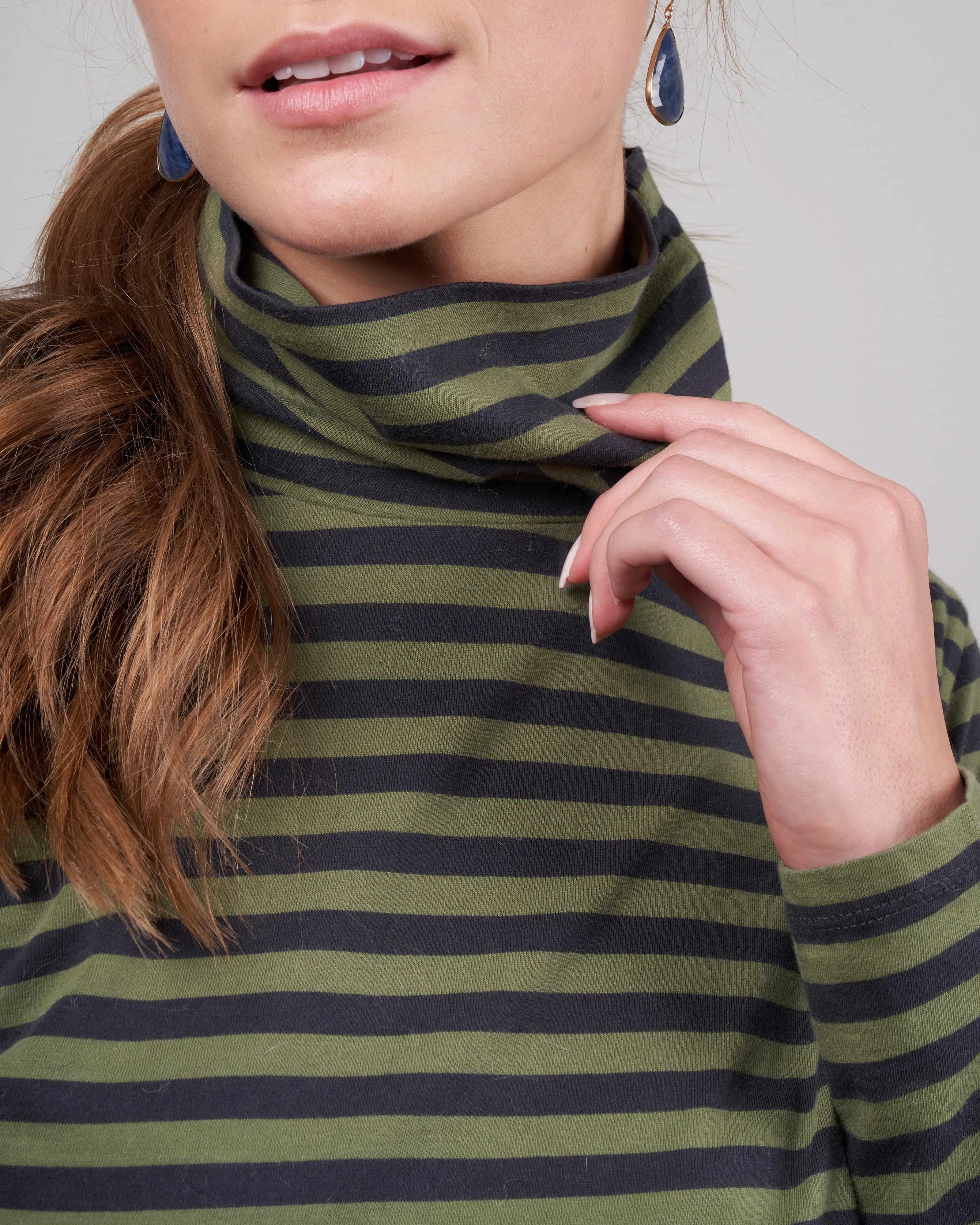 the turtleneck - army/graphite a gp